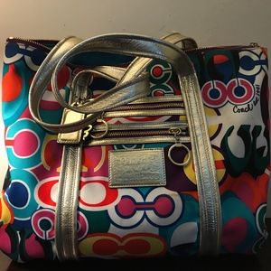 Vintage Coach Poppy Collection Shoulder Bag